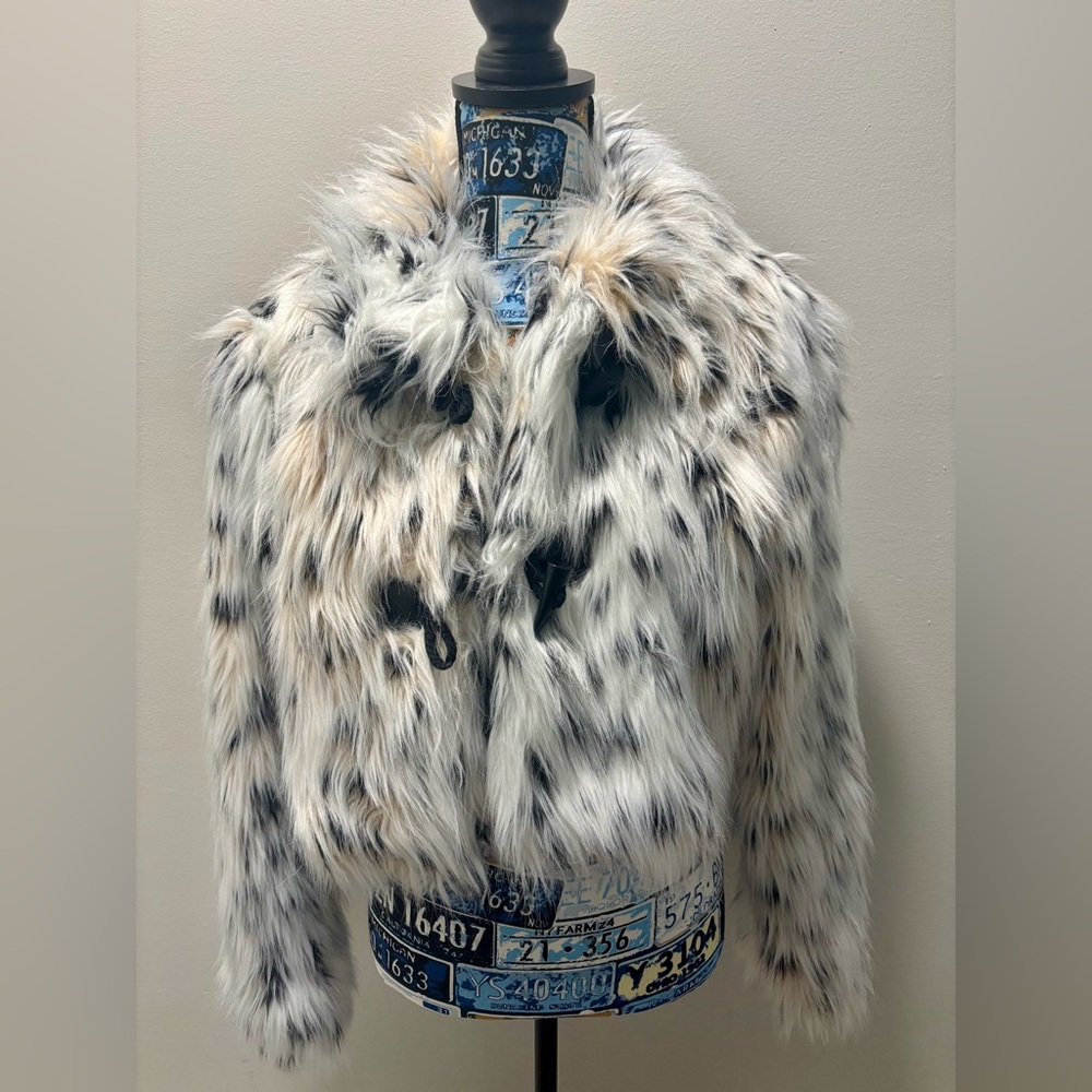 Faux Fur Snow Leopard jacket